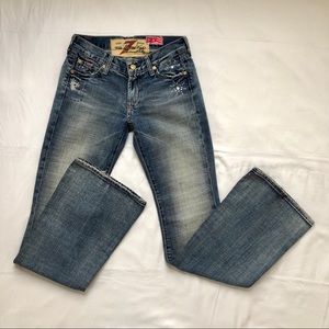 7 For All Mankind Great Wall Women Jeans 25 Flare